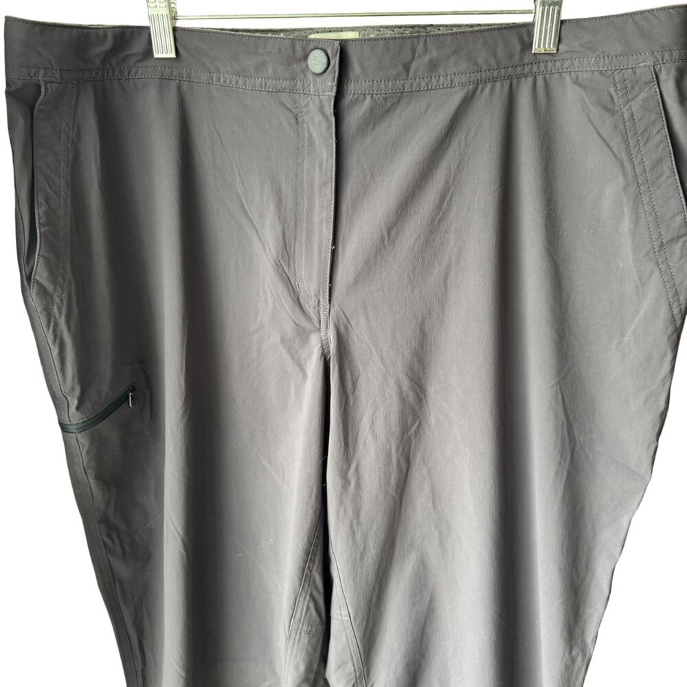L.L. Bean Women’s Comfort Trail Hiking Pants Granite UPF 50+ Nylon 20 M/T - Picture 13 of 16